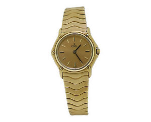 Ladies Ebel Wave Watch in 18k Yellow Gold