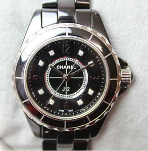 Pre-Owned CHANEL J12 Sport Ceramic Black Dial Women's Quartz Wristwatch H2569,MR