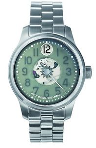 Fortis Men's F-43 710.10.37 M Jumping Hour Stainless Steel Exhibition Dial Watch