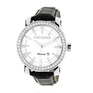 Luxurman Men's VS Diamond Watch 4.50ct White MOP 2356