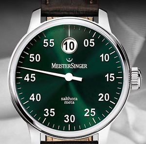Meistersinger Salthora Meta Neues Modell Grün Jumping Hour Preis Vhb