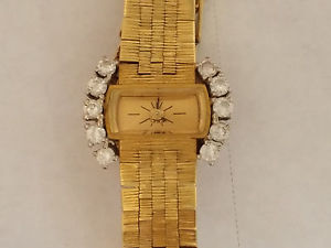 Ebel 18K Yellow Gold Ladies' Wrist Watch With Diamonds 17j - 01228