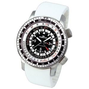 Fortis Herrenuhr Aviation B-47 Calculator GMT 3 Time Zones Limited Edition Autom