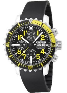 Fortis Herrenuhr Maritim B-42 Marinemaster Chronograph Yellow Automatik 671.24.1