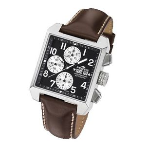 Fortis Herrenuhr Aviation Square Chronograph Automatik 667.10.71 L16
