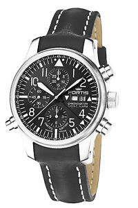 Fortis 702.10.81 L.01 F-43 Flieger Chrono Alarm Automatic ETA Valjoux 7750 COSC