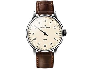 MeisterSinger Uhren Herrenuhr Einzeigeruhr N02 AM6603