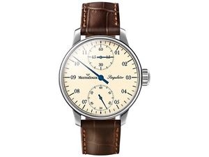 MeisterSinger Uhren Herrenuhr Einzeigeruhr mit Zusatzfunktion Singulator SIM103