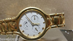 ebel 18k Yellow Gold mens  very rare annual calendar date Watch  beluga 8951590