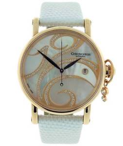 Chronoswiss Kairos Swing CH 2821 LL R SW White MOP Diamond Rose Gold Lady Watch