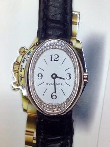 Bulgari Lady Dial Diamond White Gold 18kt Vetro Zaffiro Anno 2000