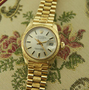 Rolex Vintage DATEJUST PRESIDENT 6927 FULL LADY GOLD 750