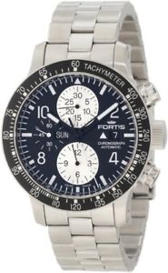 Fortis Men's 665.10.11M B-42 Stratoliner Automatic Chronograph Black Dial Watch