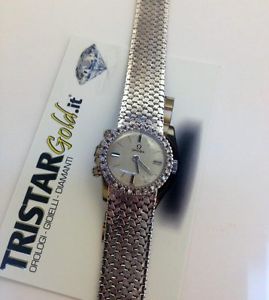 Omega Vintage Lady Gold White Dial 26mm Movimento Automatico Peso Totale 36gr