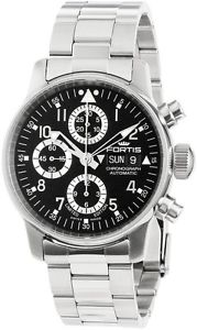 Fortis Flieger Classic Chronograph Stainless Steel Automatic Mens Watch 5972071M