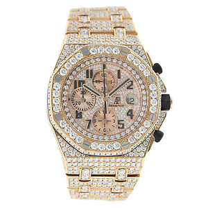 Audemars Piguet Royal Oak Offshore Chrono 26170OR Wrist Watch - 28 Ct Diamonds