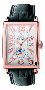 Gevril Men's 5130 Avenue of Americas Automatic Rose Gold Moonphase Wristwatch
