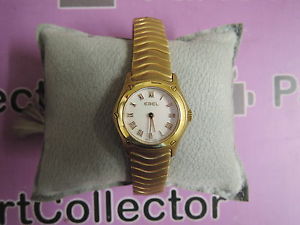 NEW EBEL CLASSIC WAVE MINI 18K YELLOW GOLD LADIES' WATCH 55100108 E8157F11