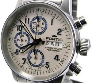 New Fortis 597.20.92M Flieger Chronograph Automatic Day Date Limited Ed.Watch,AS