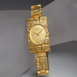 LAPPONIA BJÖRN WECKSTRÖM DAMEN QUARZ UHR in 750/18K GELBGOLD 42,5 Gramm