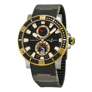 Ulysse Nardin Maxi Marine Diver Titanium and 18kt Gold Mens Watch 265-90-3T-92