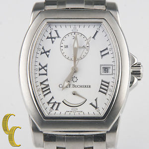 Carl F. Bucherer Men's Steel Patravi Automatic Wrist Watch w/ Date (10.74)