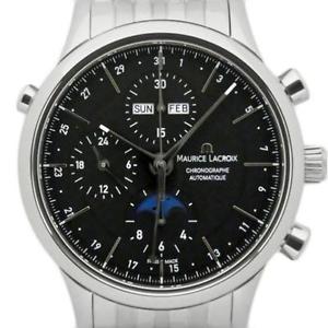 Pre-Owned MAURICE LACROIX Les Classic Moon Phase Automatic SS Men's LC6078, ML