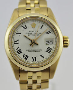 ROLEX OYSTER PERPETUAL DATEJUST LADY GOLD 18K
