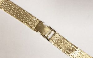 Vintage 14K Yellow Gold 20mm 6" 33.71 gram Watch Bracelet