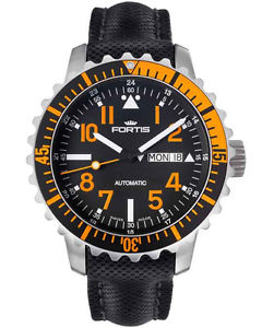 FORTIS Aquatis Marinemaster Swiss Auto Day/Date watch 200m WR 42mm 670.19.49 LP