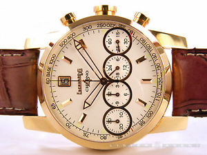 EBERHARD Chrono4 Rotgold 18kt weiss AUT Ref. 30058OR. NEU!