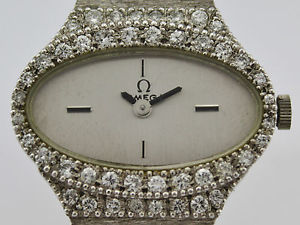 OMEGA VINTAGE 18K GOLD AND DIAMONDS