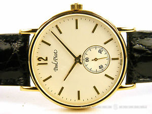 PAUL PICOT Piccoli kleine Sekunden Gelbgold 18Kt Handaufzug Ref. 205-1. NEU