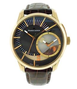 Maurice Lacroix Pontos Decentrique GMT PT6118-PG101-731 18K Gold Day Night Watch