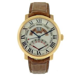 Pierre Kunz Challenge PKG009GD 18K Rose Gold Retrograde Big Day Date Mens Watch