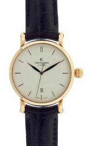 Chronoswiss Sirius CH2891 R Rose Gold Date Brown Leather Automatic $13,400 list