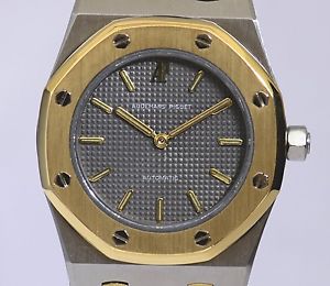 Audemars Piguet Royal Oak Stahl Gold grey Dial Medium Automatic rar