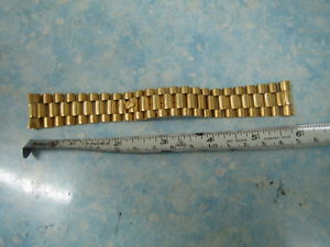 RO LEX 18K SOLID YELLOW GOLD PRESIDENT DATE DAY 1803 18038 BRACELET BAND 20MM