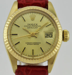 ROLEX OYSTER PERPETUAL LADY DATEJUST 18K GOLD