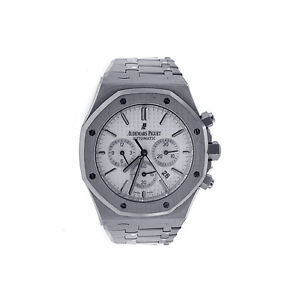 Audemars Piguet  Royal Oak Chronograph 41mm - Stainless Steel - White Dial