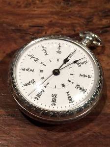 ANTIQUE CHINESE CHINA DUPLEX POCKET WATCH 掛表 挂表