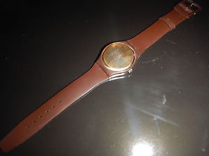 Rare SWATCH Swiss 1983 Gold Brown Prototype sehr selten!