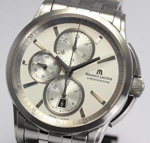 Pre-Owned MAURICE LACROIX Pontos Automatic Men's Wristwatch PT6188-SS002-130, ML