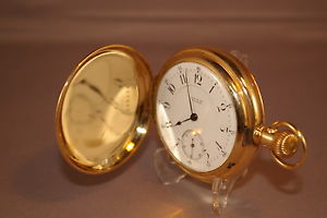 1888 – 5 min. REPEATER, American Waltham, 2 Star Pocket Watch, 14 Kt.Gold Filled