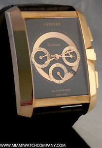 Mens Concord Delirium Chronograph Watch in 18K Rose Gold