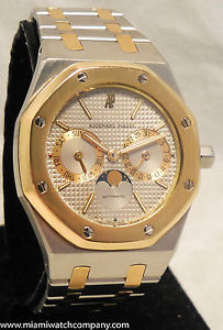 Men's Audemars Piguet "Royal Oak" Day/Date/Moon Phase Watch - 36mm - Automatic