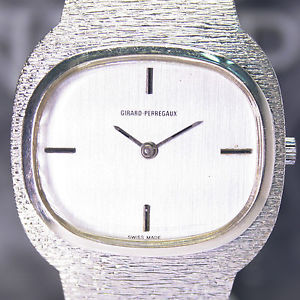 Girard Perregaux Vintage Dresswatch 18K Weißgold massiv Klassiker Sammler