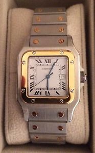CARTIER Santos Carree Acciaio/oro Date Man - Steel/Gold PERFETTO-MINT