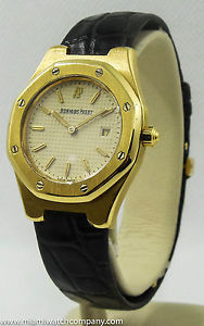Ladies Audemars Piguet "Royal Oak" Quartz Watch - 18k Gold - 28mm