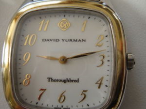 DAVID YURMAN 18K GOLD, SS THOROUGHBRED WATCH  $4250